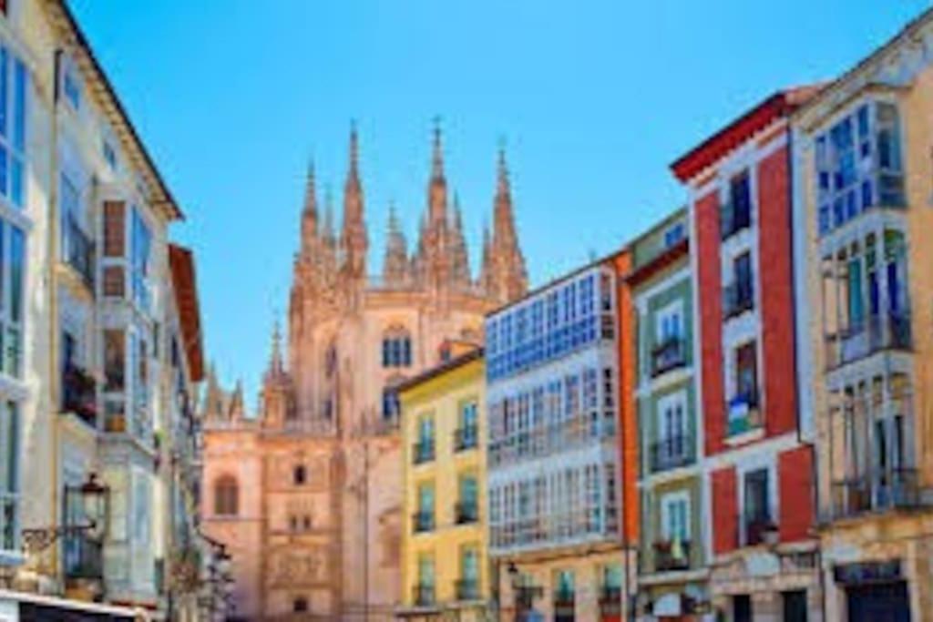 Apartamento Con Gran Terraza Y Vistas A La Catedral. Burgos Exterior foto